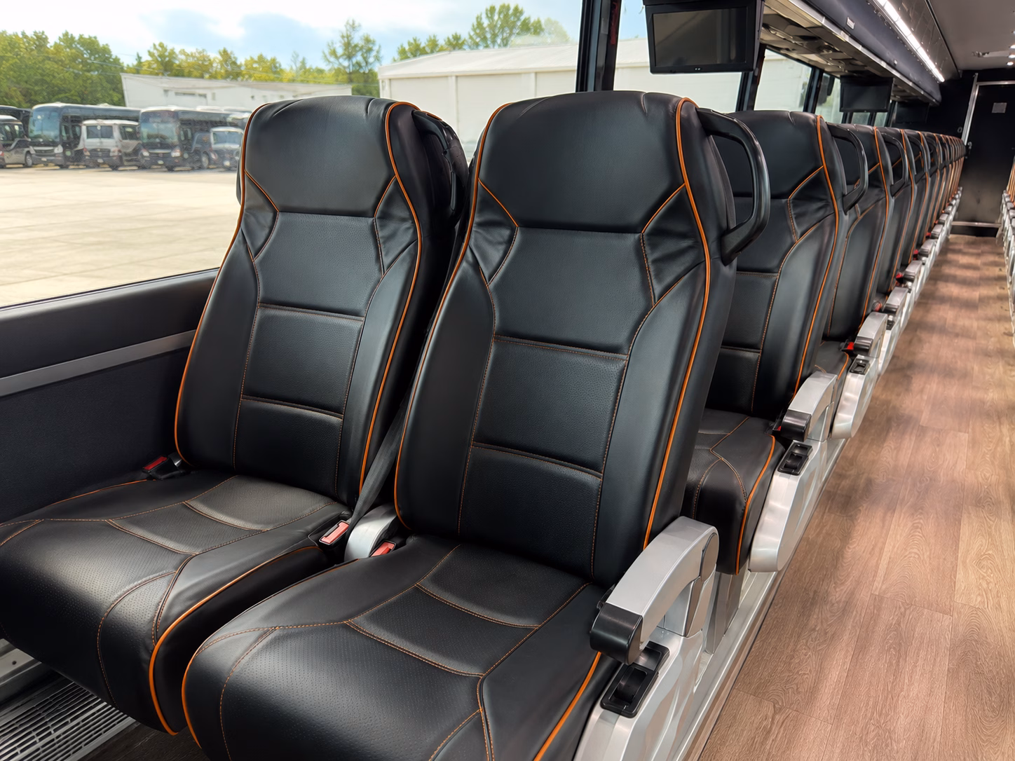 santa ana charter bus interior