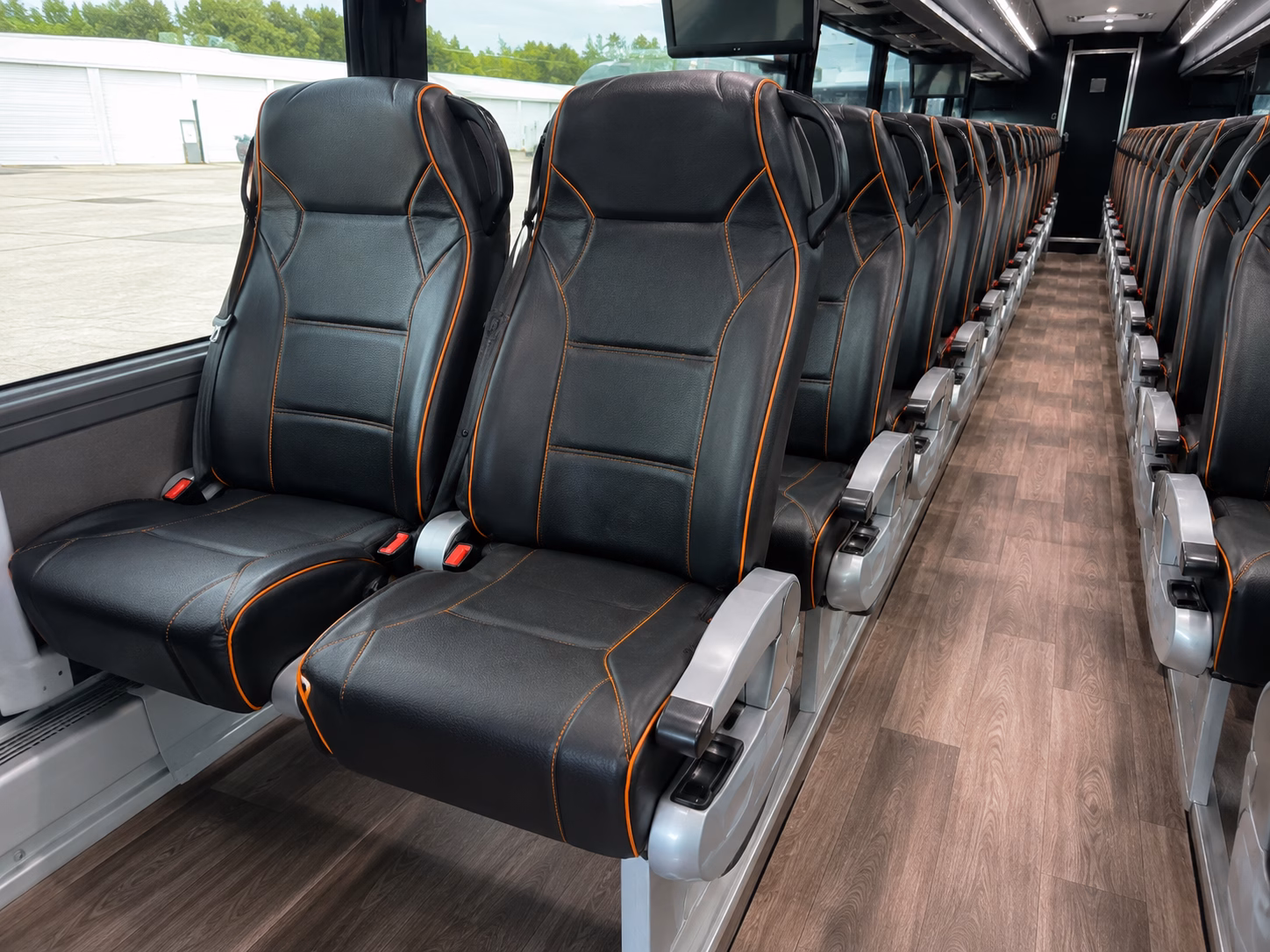 santa ana construction and film crew shuttle buses